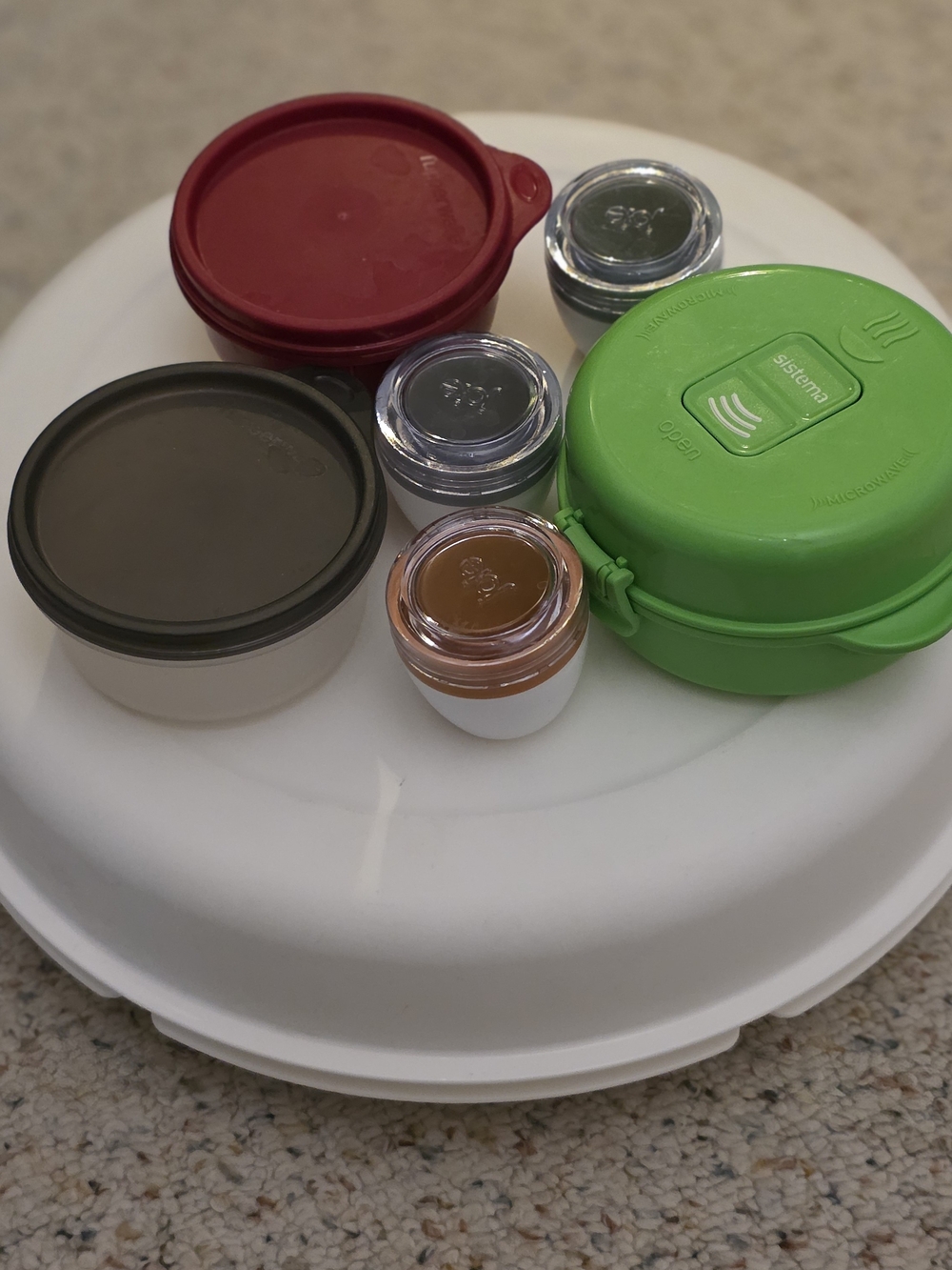 Tupperware Red Snap-Lid Food Container